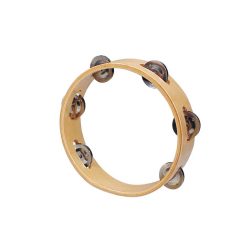   HLW-0806 Hayman  tambourine, no drum head, wood, 8", 6 zils