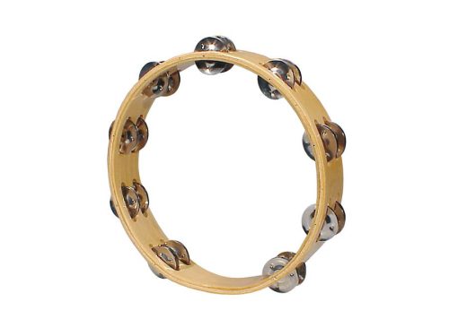 HLW-1018 Hayman  tambourine, no drum head, wood, 10", 18 zils