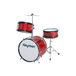   HM-30-MR Hayman Junior Series 3-piece drum kit, small, metallic red