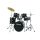 HM-325-BK Hayman Pro Series 5-piece jazz drum kit, double braced stands, drum throne and cymbals included, black