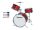 HM-33-MR Hayman Junior Series 3-piece drum kit, metallic red