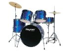 HM-400-BK Hayman Pro Series 5-piece drum kit, double braced stands, drum throne and cymbals included, black