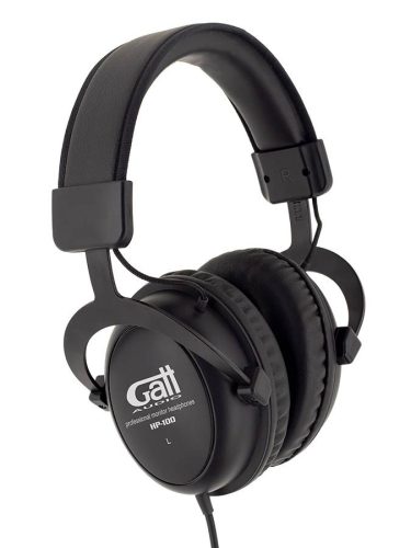 HP-100 Gatt Audio  professional closed monitoring headphones, large earpads, adaptor jack, 3m cable