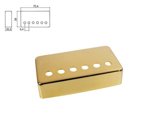 HPC-10-GGR Boston  pickup cover, humbucker, pitch=10,0mm, bridge position, metal gold