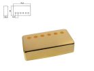 HPC-20-GGF Boston  pickup cover, humbucker, pitch= 9,8mm, neck position, metal gold