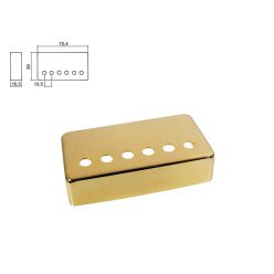   HPC-20-GGR Boston  pickup cover, humbucker, pitch=10,5mm, bridge position, metal gold