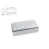 HPC-20-NIR Boston  pickup cover, humbucker, pitch=10,5mm, bridge position, metal nickel