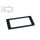 HPF-02-SBK Boston  pickup ring, humbucker, flat, black, plastic, height: 4,5- 6,0mm, low