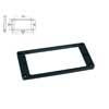 HPF-02-SBK Boston  pickup ring, humbucker, flat, black, plastic, height: 4,5- 6,0mm, low