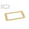 HPF-02-SCR Boston  pickup ring, humbucker, flat, ivory, plastic, height: 4,5- 6,0mm, low