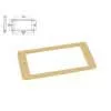 HPF-02-SCR Boston  pickup ring, humbucker, flat, ivory, plastic, height: 4,5- 6,0mm, low