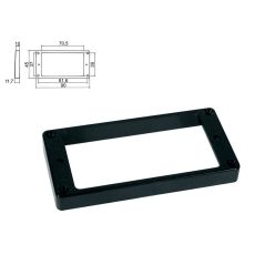   HPF-02-TBK Boston  pickup ring, humbucker, flat, black, plastic, height: 10,0-11,7mm, high