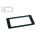 HPF-04-SBK Boston  pickup ring, humbucker, flat, black, plastic, height: 4,2- 6,0mm, low