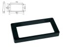 HPF-04-TBK Boston  pickup ring, humbucker, flat, black, plastic, height: 9,0-11,0mm, high, flat