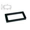 HPF-04-TBK Boston  pickup ring, humbucker, flat, black, plastic, height: 9,0-11,0mm, high, flat