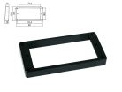 HPF-08-TBK Boston  pickup ring, humbucker, plastic, black, height: 10,0-12,0mm, high, flat