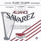 HPK-101 Savarez Alliance small or concert harp string, plain KF, 1,01mm, length: 1,50 meter