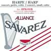 HPK-101B Savarez Alliance small or concert harp string, plain KF, 1,01mm, length: 1,50 meter, black