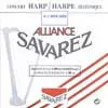 HPK-108B Savarez Alliance small or concert harp string, plain KF, 1,08mm, length: 1,50 meter, black