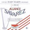 HPK-116B Savarez Alliance small or concert harp string, plain KF, 1,16mm, length: 1,50 meter, black