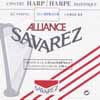 HPK-121B Savarez Alliance small or concert harp string, plain KF, 1,21mm, length: 1,50 meter, black