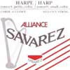 HPK-125R Savarez Alliance small or concert harp string, plain KF, 1,25mm, length: 1,5 meter, red