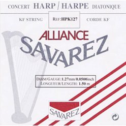   HPK-127 Savarez Alliance small or concert harp string, plain KF, 1,27mm, length: 1,50 meter