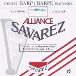   HPK-132-B Savarez  small or concert harp string, plain KF, 1,32mm, length: 1,50 meter, black