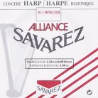 HPK-132R Savarez Alliance small or concert harp string, plain KF, 1,32mm, length: 1,50 meter, red