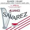 HPK-136 Savarez Alliance small or concert harp string, plain KF, 1,36mm, length: 1,50 meter