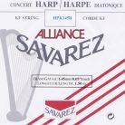 HPK-145-B Savarez  small or concert harp string, plain KF, 1,45mm, length: 1,50 meter, black