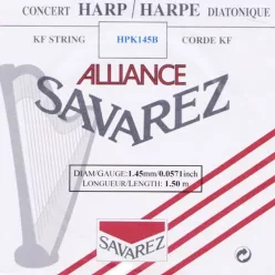   HPK-145-B Savarez  small or concert harp string, plain KF, 1,45mm, length: 1,50 meter, black