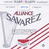 HPK-145-B Savarez  small or concert harp string, plain KF, 1,45mm, length: 1,50 meter, black