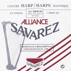   HPK-145 Savarez Alliance small or concert harp string, plain KF, 1,45mm, length: 1,50 meter