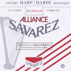   HPK-160-R Savarez Alliance small or concert harp string, plain KF, 1,60mm, length: 1,50 meter, red