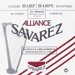   HPK-160 Savarez Alliance small or concert harp string, plain KF, 1,60mm, length: 1,50 meter