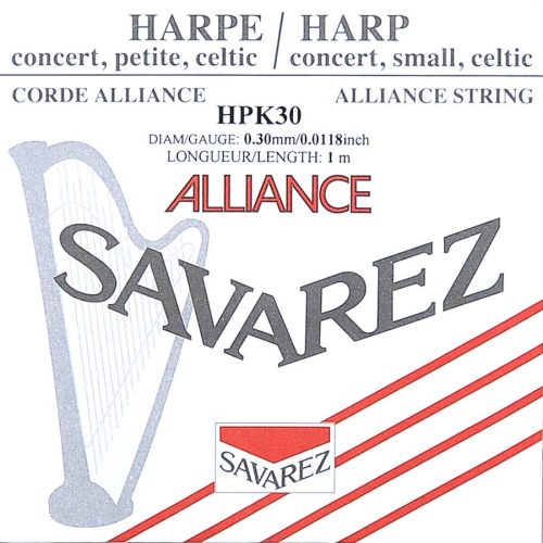 HPK-30 Savarez Alliance small or concert harp string, plain KF, 0,30mm, length: 1 meter