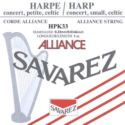   HPK-33 Savarez Alliance small or concert harp string, plain KF, 0,33mm, length: 1 meter