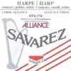 HPK-37R Savarez Alliance small or concert harp string, plain KF, 0,37mm, length: 1 meter, red