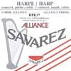 HPK-37 Savarez Alliance small or concert harp string, plain KF, 0,37mm, length: 1 meter, red