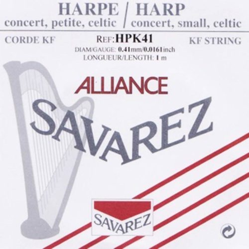 HPK-41 Savarez Alliance small or concert harp string plain KF, 0,41mm, length: 1 meter