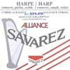 HPK-45B Savarez Alliance small or concert harp string, plain KF, 0,45mm, length: 1 meter, black