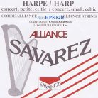 HPK-52B Savarez Alliance small or concert harp string, plain KF, 0,52mm, length: 1 meter, black