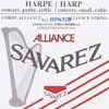 HPK-52B Savarez Alliance small or concert harp string, plain KF, 0,52mm, length: 1 meter, black