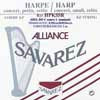 HPK-55-R Savarez Alliance small or concert harp string, plain KF, 0,55mm, length: 1 meter, red