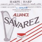 HPK-55B Savarez Alliance small or concert harp string, plain KF, 0,55mm, length: 1 meter, black