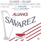 HPK-60B Savarez Alliance small or concert harp string plain KF, 0,60mm, length: 1 meter, black