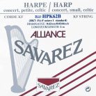 HPK-62-B Savarez Alliance small or concert harp string, plain KF, 0,62mm, length: 1 meter, black