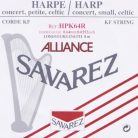 HPK-64-R Savarez Alliance small or concert harp string, plain KF, 0,64mm, length: 1 meter, black