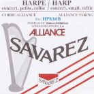 HPK-66B Savarez Alliance small or concert harp string, plain KF, 0,66mm, length: 1 meter, black